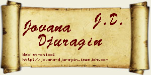 Jovana Đuragin vizit kartica